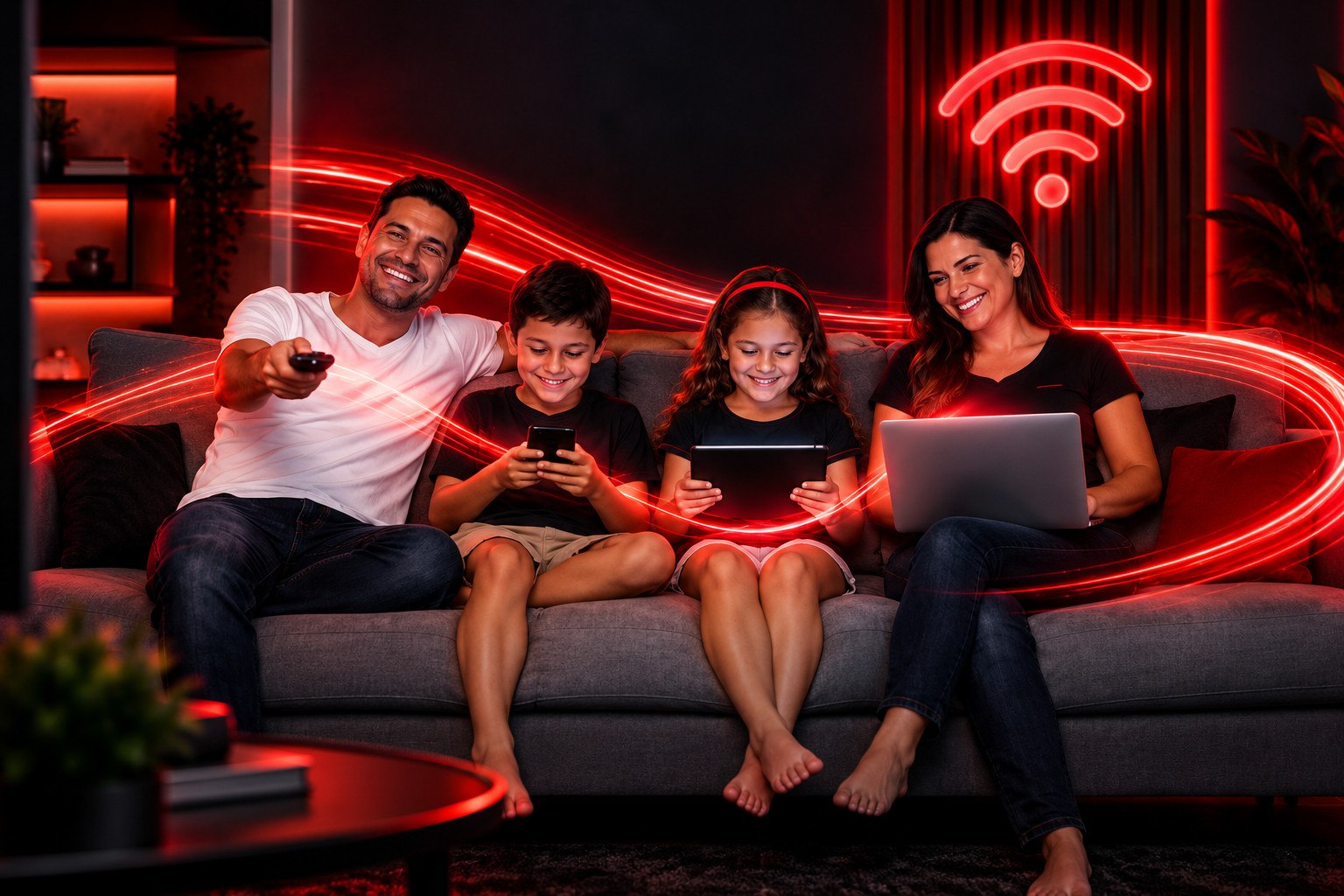 Família conectada pela 5GX